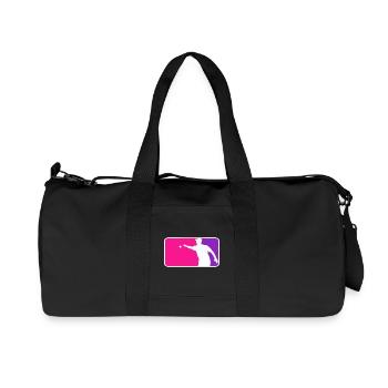 Petanque Boule Petanca Major League Style Pink - Recycled Canvas Sports Bag by Stanley/Stella - black - Front