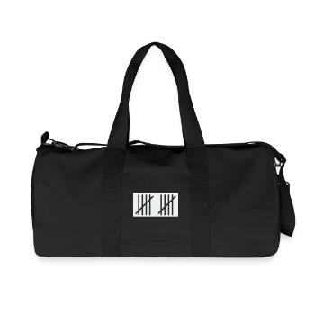 10_stripes- - Recycelte Canvas-Sporttasche von Stanley/Stella - Schwarz - Vorne