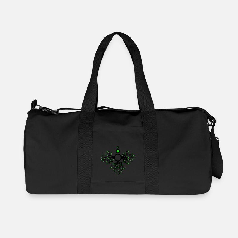Kreiseadler_2f - Recycelte Canvas-Sporttasche von Stanley/Stella - Schwarz