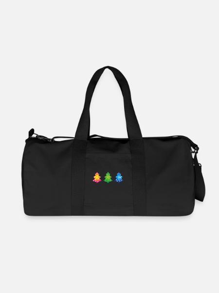 Weihnachtsbäume - Recycelte Canvas-Sporttasche von Stanley/Stella - Schwarz