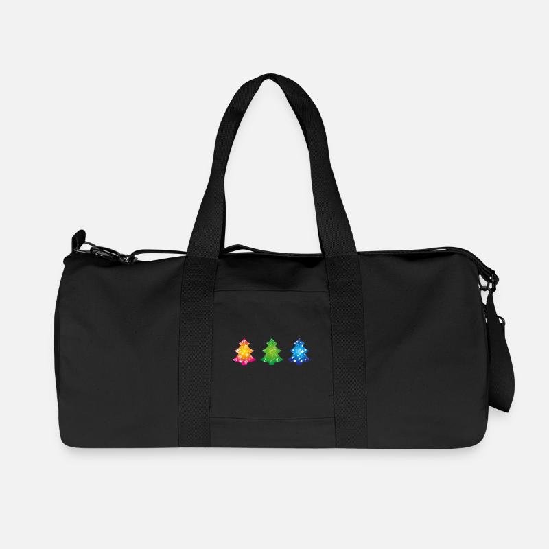 Weihnachtsbäume - Recycelte Canvas-Sporttasche von Stanley/Stella - Schwarz