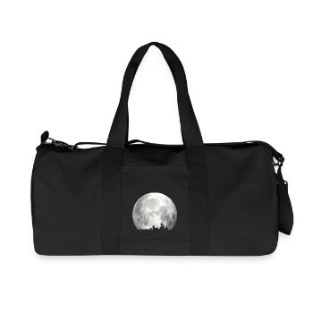 full moon skyline - Sac de sport en toile recyclée Stanley/Stella - noir - Devant