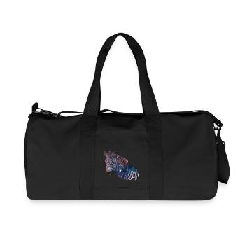 Zebra Galaxy - Recycelte Canvas-Sporttasche von Stanley/Stella - Schwarz - Vorne
