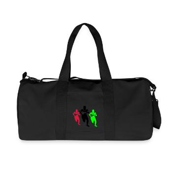 rugby, sport - Sac de sport en toile recyclée Stanley/Stella - noir - Devant
