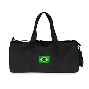 Brasil - Sac de sport en toile recyclée Stanley/Stella - noir - Devant