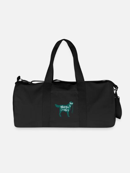 home is dog - Recycelte Canvas-Sporttasche von Stanley/Stella - Schwarz