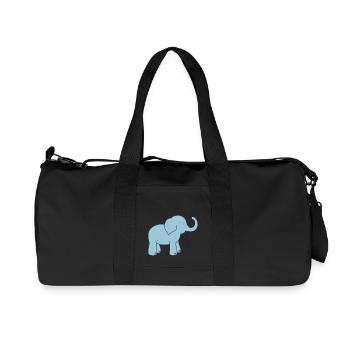 Elefant - Recycelte Canvas-Sporttasche von Stanley/Stella - Schwarz - Vorne