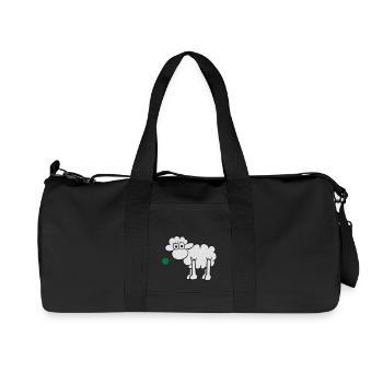 Les moutons avec du trèfle - Sac de sport en toile recyclée Stanley/Stella - noir - Devant