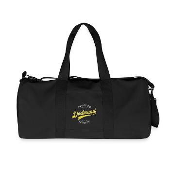 Dortmund vintage - Recycelte Canvas-Sporttasche von Stanley/Stella - Schwarz - Vorne