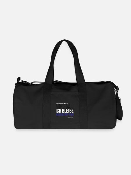 Ich bleibe Hamburg-Fan - Recycelte Canvas-Sporttasche von Stanley/Stella - Schwarz