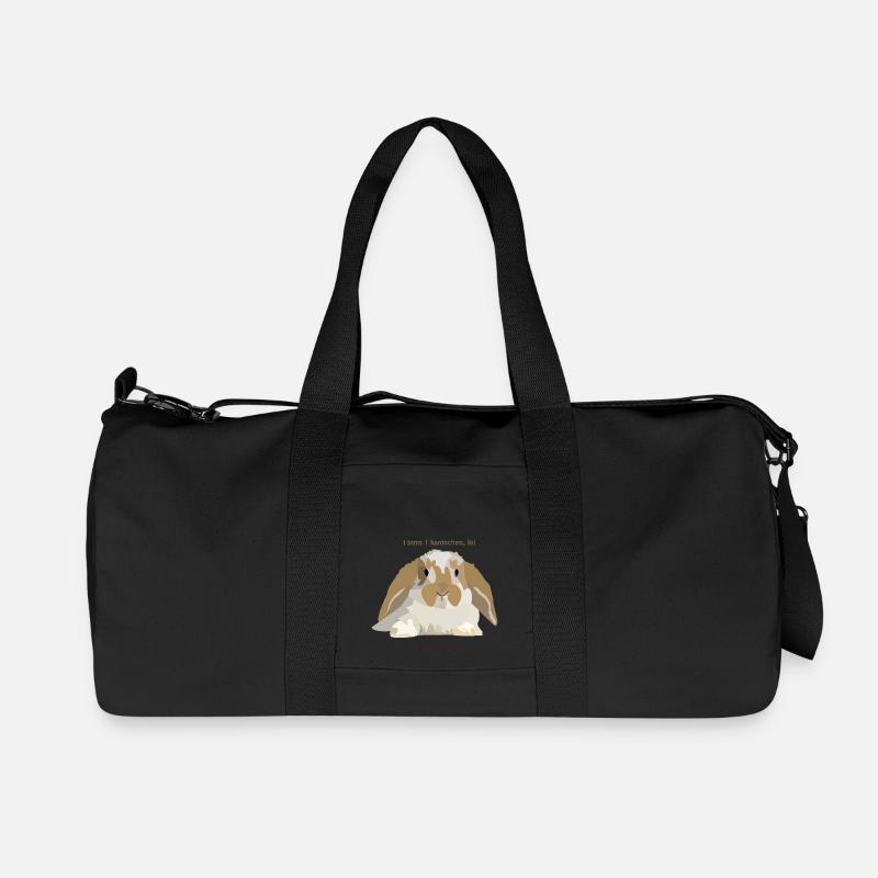 Kaninchen - Recycelte Canvas-Sporttasche von Stanley/Stella - Schwarz