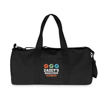 Daddys Marathon Cheer Team - Recycled Canvas Sports Bag by Stanley/Stella - black - Front