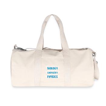 bio chemie physic - Recycled Canvas Sports Bag by Stanley/Stella - natural - Front