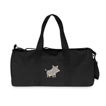 Wildschwein - Recycelte Canvas-Sporttasche von Stanley/Stella - Schwarz - Vorne