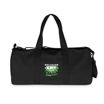 Papa ist mein Superheld - Recycelte Canvas-Sporttasche von Stanley/Stella - Schwarz - Vorne