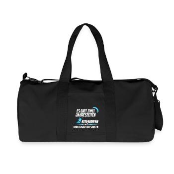Kitesurfen Jahreszeiten - Recycelte Canvas-Sporttasche von Stanley/Stella - Schwarz - Vorne