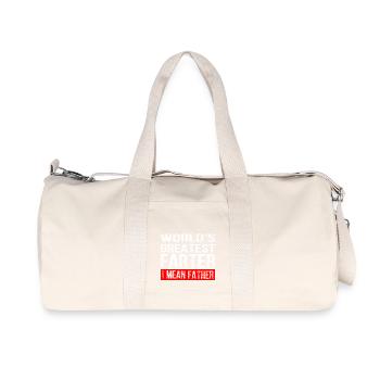 Le plus grand Farter Je veux dire Père du monde - Sac de sport en toile recyclée Stanley/Stella - blanc naturel - Devant