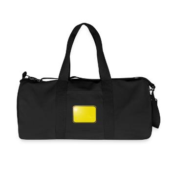 Plaine Ortsschild, simple - faire vous-même - Sac de sport en toile recyclée Stanley/Stella - noir - Devant