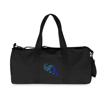 Meerjungfrau - Mermaid Kiss - Nixe - See - 3C - Recycelte Canvas-Sporttasche von Stanley/Stella - Schwarz - Vorne