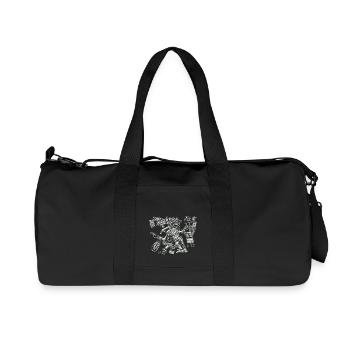 Maya God, Mexico, Warrior, DD - Sac de sport en toile recyclée Stanley/Stella - noir - Devant