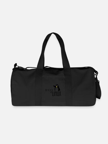 be cool use linux - Recycelte Canvas-Sporttasche von Stanley/Stella - Schwarz