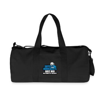 soyez indulgents avec moi ma femme est enceinte - Sac de sport en toile recyclée Stanley/Stella - noir - Devant