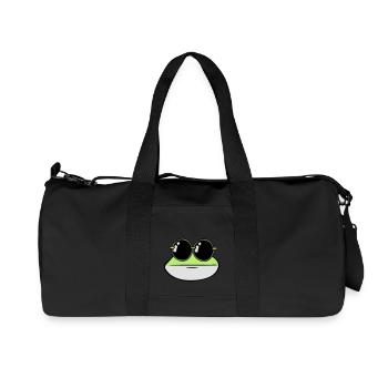 Lunettes de soleil drôles de grenouille - Sac de sport en toile recyclée Stanley/Stella - noir - Devant