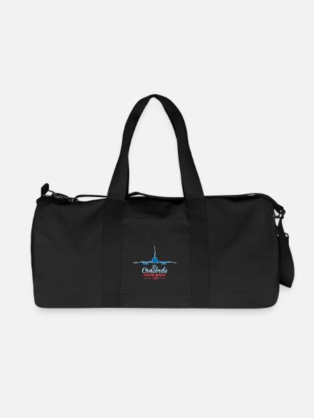 France bleu blanc rouge Le Concorde - Sac de sport en toile recyclée Stanley/Stella - noir