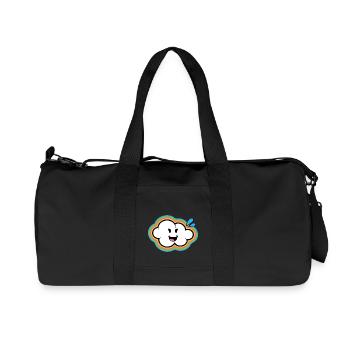 Smiley Kawaii Cloud - Recycelte Canvas-Sporttasche von Stanley/Stella - Schwarz - Vorne