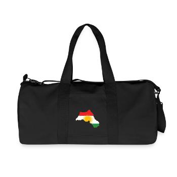 Kurdistan Region Face Mask / Protection - Recycled Canvas Sports Bag by Stanley/Stella - black - Front