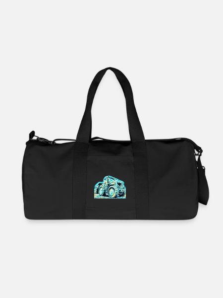Traktor - Recycelte Canvas-Sporttasche von Stanley/Stella - Schwarz