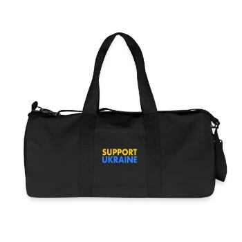 Support ukraine - Recycled Canvas Sports Bag by Stanley/Stella - black - Front