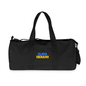 Slava ukraini - Recycelte Canvas-Sporttasche von Stanley/Stella - Schwarz - Vorne