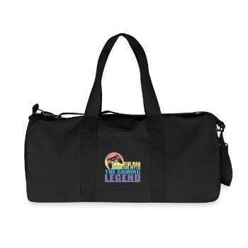 Drôle de joueur Papa L’homme Mythe & Légende Fête des Pères - Sac de sport en toile recyclée Stanley/Stella - noir - Devant