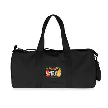 Grillspruch Bratwurst Consultant - Recycelte Canvas-Sporttasche von Stanley/Stella - Schwarz - Vorne