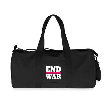 End war - Sac de sport en toile recyclée Stanley/Stella - noir - Devant