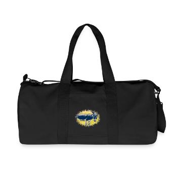Âne - Sac de sport en toile recyclée Stanley/Stella - noir - Devant