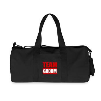 Team groom - Sac de sport en toile recyclée Stanley/Stella - noir - Devant