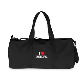 T-Shirt Ich liebe Emerenziana T-Shirt Geschenkidee - Recycelte Canvas-Sporttasche von Stanley/Stella - Schwarz - Vorne