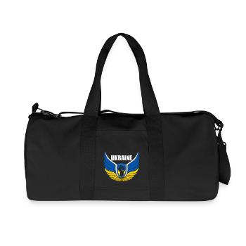 Logo de l’Ukraine - Sac de sport en toile recyclée Stanley/Stella - noir - Devant