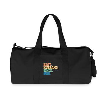 Best Husband Since 2012, 11 Years Anniversary Gift - Recycled Canvas Sports Bag by Stanley/Stella - black - Front