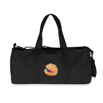 Illustration d’une bouffée à la crème colorée - Sac de sport en toile recyclée Stanley/Stella - noir - Devant