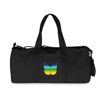 Papillon Papillon Monarque Printemps Cadeau coloré - Sac de sport en toile recyclée Stanley/Stella - noir - Devant