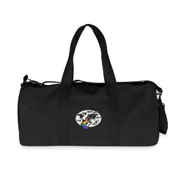 World Peace Rock - Recycelte Canvas-Sporttasche von Stanley/Stella - Schwarz - Vorne