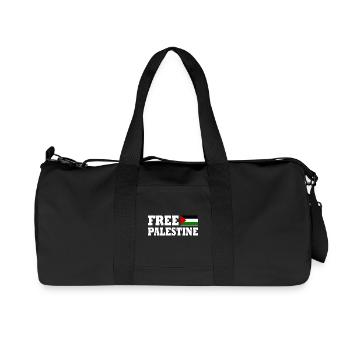 Free palestine - Recycled Canvas Sports Bag by Stanley/Stella - black - Front