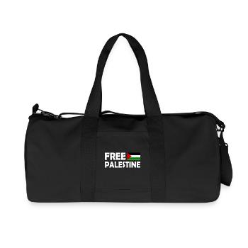 Free palestine - Recycled Canvas Sports Bag by Stanley/Stella - black - Front