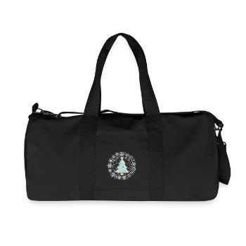 White Christmas, Gingerbread Cookies White - Recycled Canvas Sports Bag by Stanley/Stella - black - Front