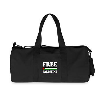 Free palestine - Recycled Canvas Sports Bag by Stanley/Stella - black - Front