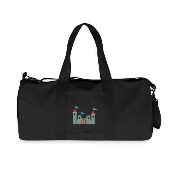 Château - Sac de sport en toile recyclée Stanley/Stella - noir - Devant