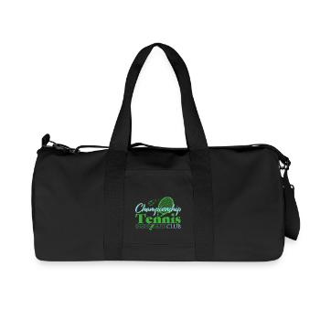 Tennis Club - Blue - Recycled Canvas Sports Bag by Stanley/Stella - black - Front
